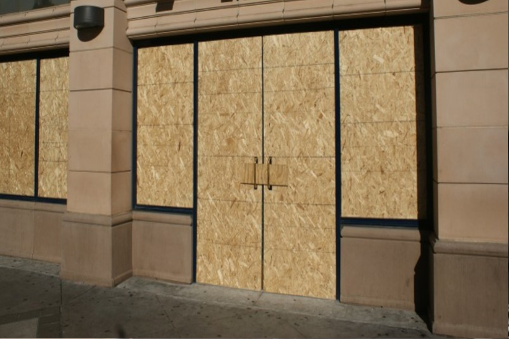 Boarding Up in South Kensington, SW7